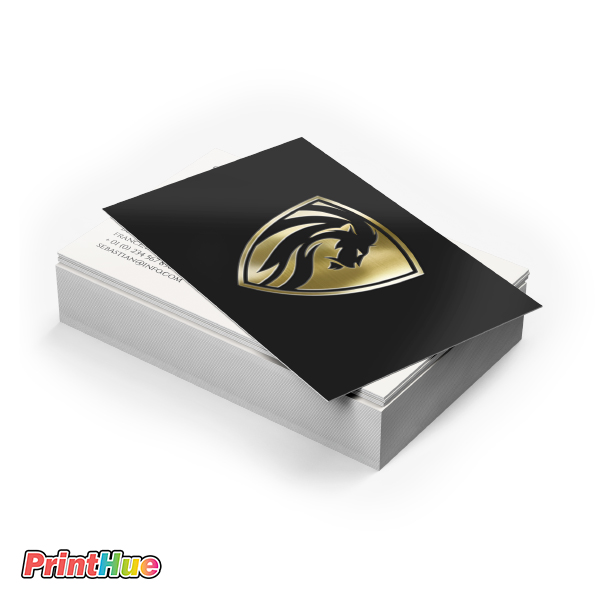 Metallic foil business cards