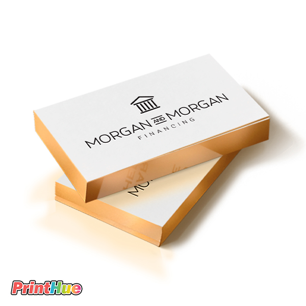 Painted edge business cards