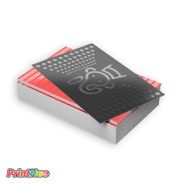 Suede laminated business cards
